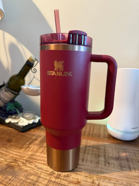 Premium Steel Insulated Tumbler with Handle & Straw