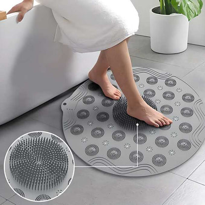 Silicone Shower Foot Scrubber & Massager Mat (Pack of 2)