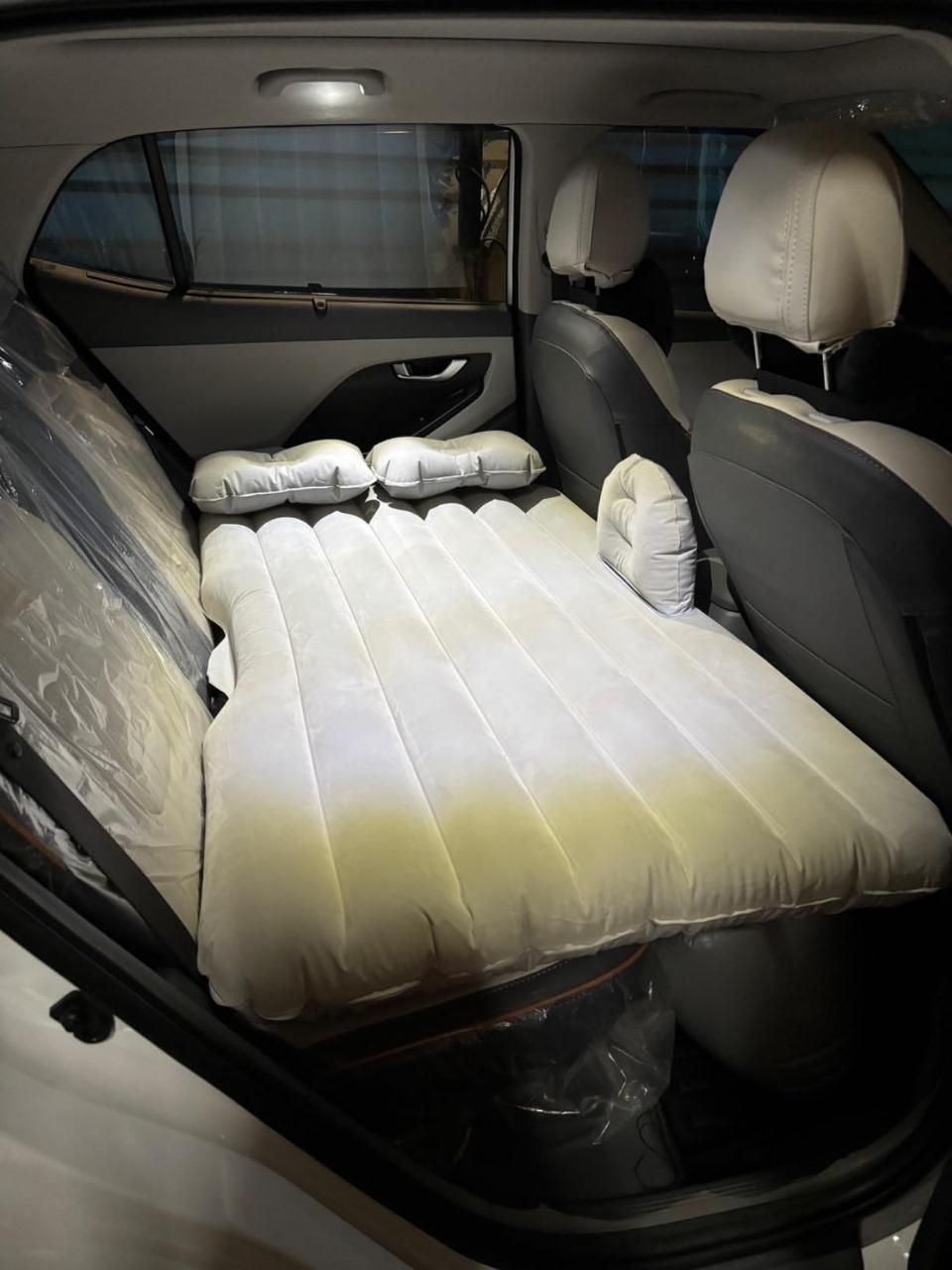 Inflatable Car Travel Bed Mattress with 2 Air Pillows