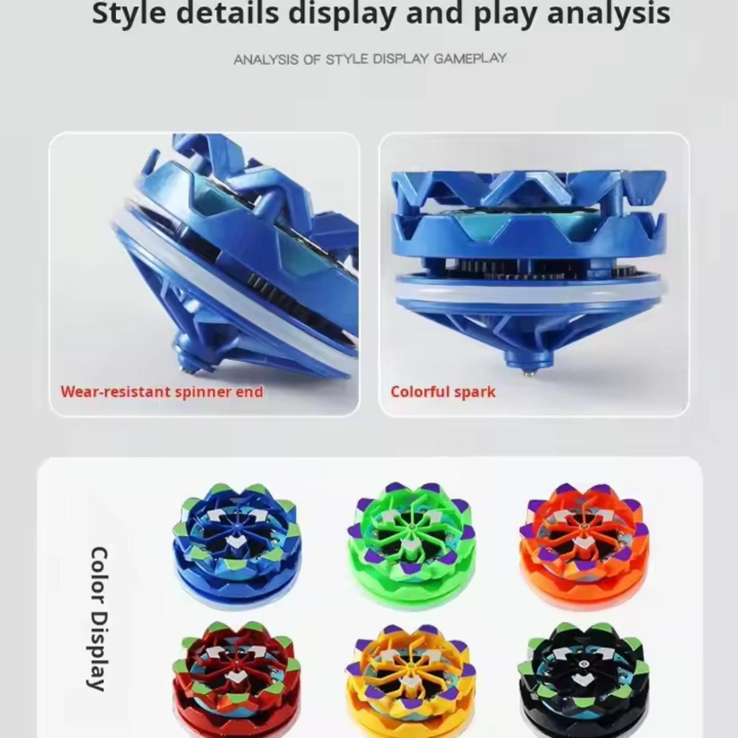 Beyblade-Inspired Thundering Gyro Spinner Toy for Kids (Pack of 1)