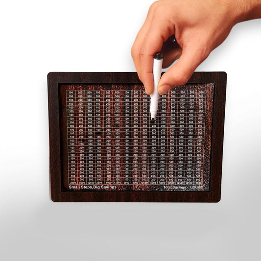 Wooden Money Saving Box – 1,00,000 Rupees Piggy Bank