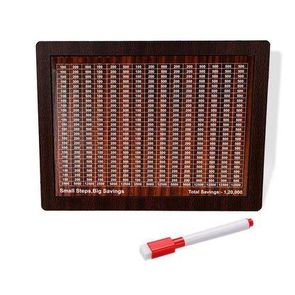 Wooden Money Saving Box – 1,00,000 Rupees Piggy Bank
