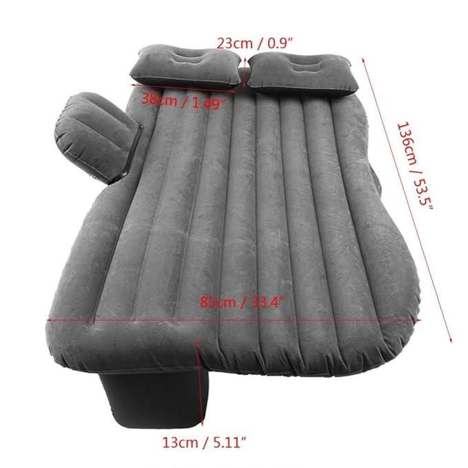 Inflatable Car Travel Bed Mattress with 2 Air Pillows