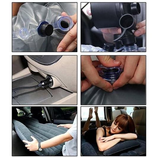 Inflatable Car Travel Bed Mattress with 2 Air Pillows