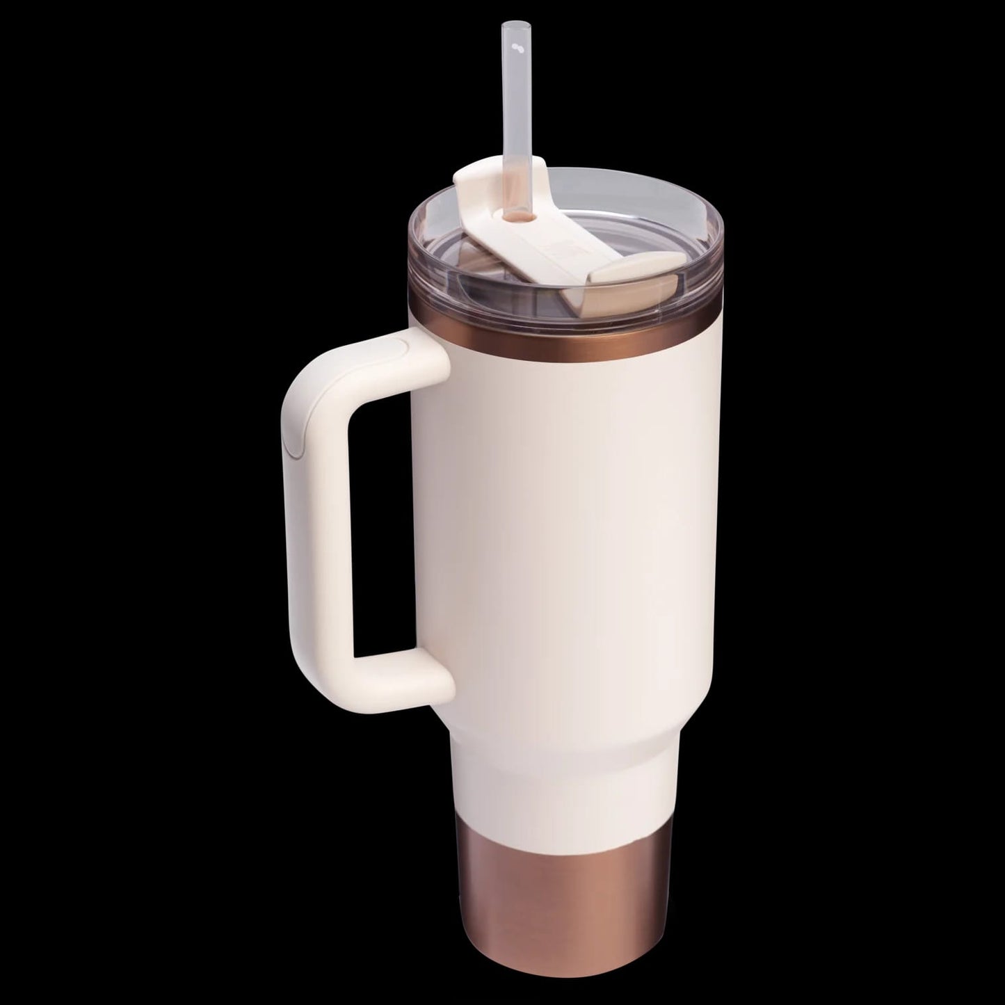 Premium Steel Insulated Tumbler with Handle & Straw